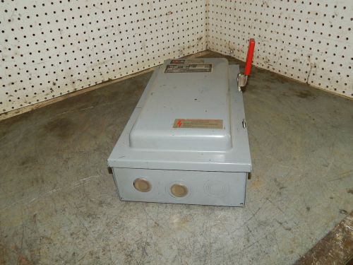 Cutler Hammer 4105H462H Heavy duty fusible safety switch 60 amp 3 pole
