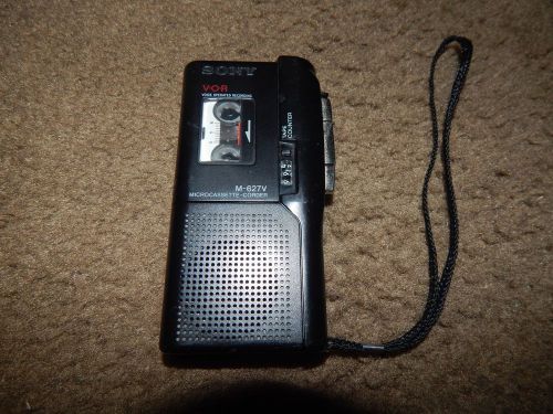 Sony M-627V Voice Operated Recorder Cassette/w Batteries And Tape