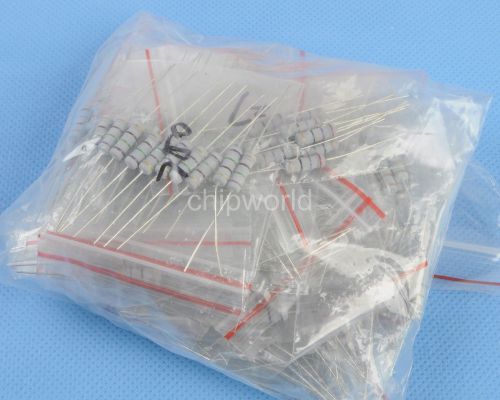300pcs 1W 5% 0.1ohm-750ohm Carbon Resister Bags 30 Kinds Each 10