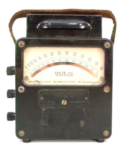 Weston Electrical Instrument Corp Model 433 No. 107898 AC DC Volts Amperes