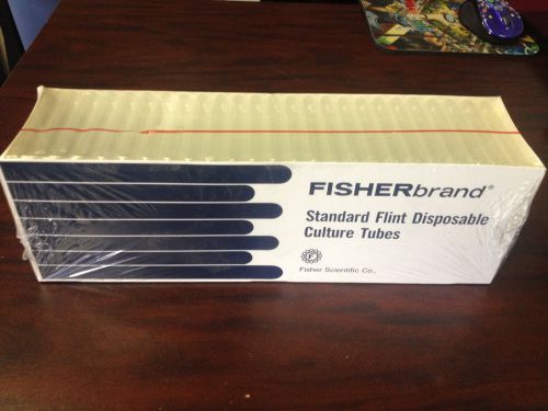 Fisherbrand 250 Standard Flint Disposable Culture Tubes 12x75mm Cat. No. 14-958C
