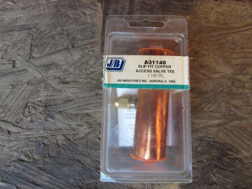 Slip fit copper acces valve tee a31148  1 1/8 od solder for sale