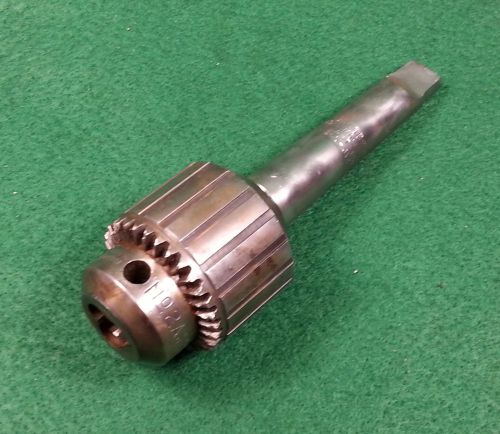 JACOBS Drill Chuck 2A J24 Cap 0-3/8&#034; With Jacobs Morse Taper #2