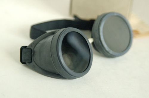 1970s Vintage Protective Welding Goggles Glasses Safety Steampunk Goth Retro Old