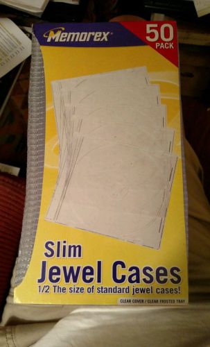 MEMOREX Clear Slim Jewel Cases 50 Pk