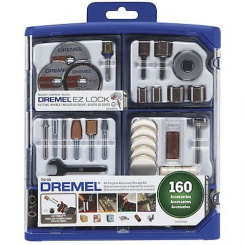 Dremel all purpose rotary accessory bit set 160 pieces w/reusable storage case for sale