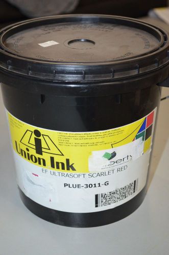 Union screen printing ink ultrasoft Scarlet Red 1 Gallon