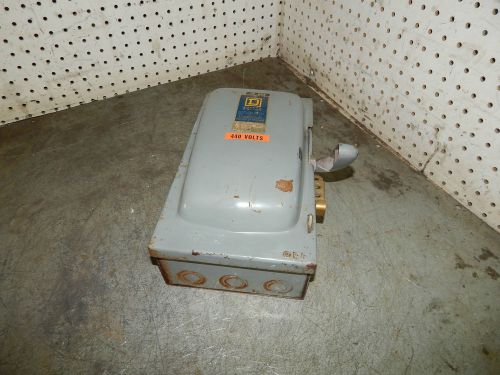 Square D H361 Safety Switch 30 Amp Series D1 Fusible