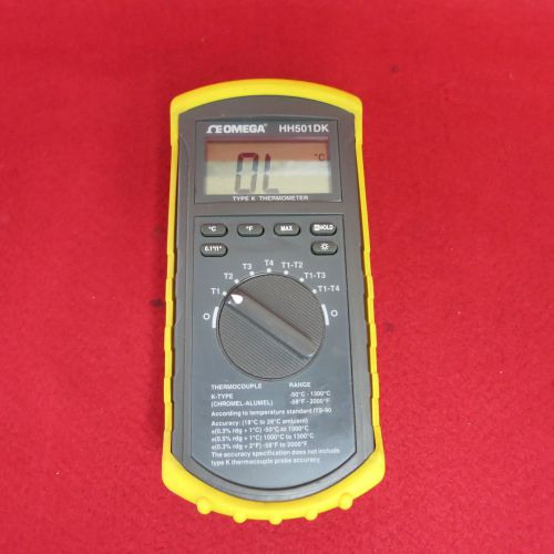 Omega HH501DK Type K Handheld Thermometer only (no Probe)