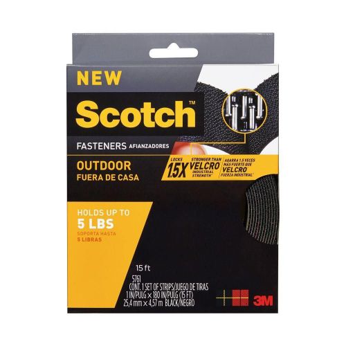 3M Scotch™ Outdoor Fasteners RF5761, 1 in x 15 ft Stronger than Velcro 1lb/inch