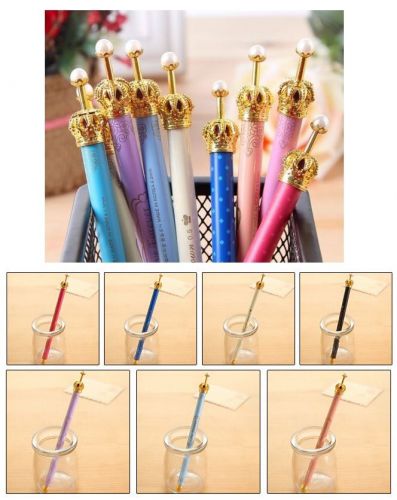 1pcs Gel Ink Rollerball Pen Imperial crown 0.5MM Colorful Retractable