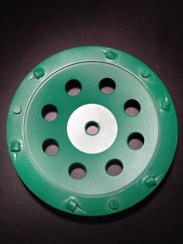 7 Inch PCD Cup Wheel 1/3 Circle,6pcs,with Diamond Sweeper:Bore 5/8&#034;-11