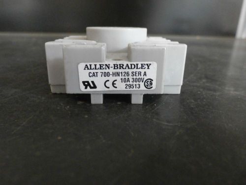 Allen-Bradley 700-HN126 Relay Base Socket 11-Pin 10A 300 VAC Series A