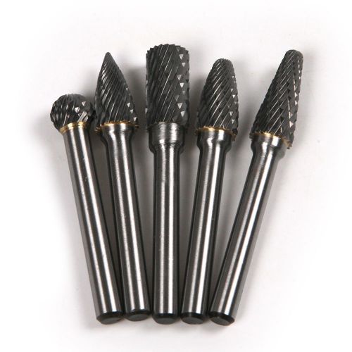 5pcs tungsten carbide burr rotary cutter files set cnc engraving ced for sale