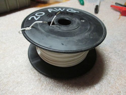 20 awg. silver plated spc wire 208ft. 19/32 str. white for sale