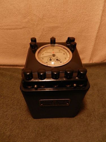 Antique 1920&#039;s GE Watthour Meter Standard Steampunk Bakelite Industrial