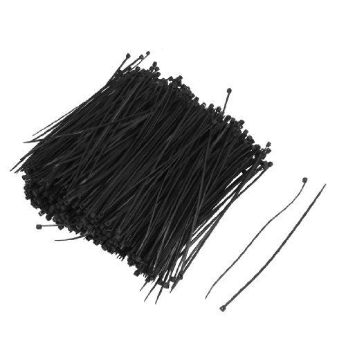 1000 Pcs 140mm x 2mm Self Locking Wire Cable Zip Tie 5.5&#034; Black