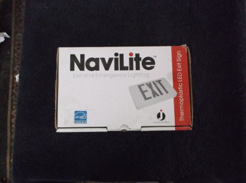 Navilite Exit and Emergency Sign #NXPB3GWH