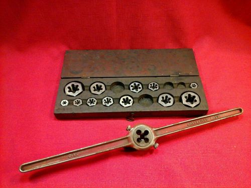 Vintage tap die butterfield &amp; co, greenfield machinist mechanic lot for sale