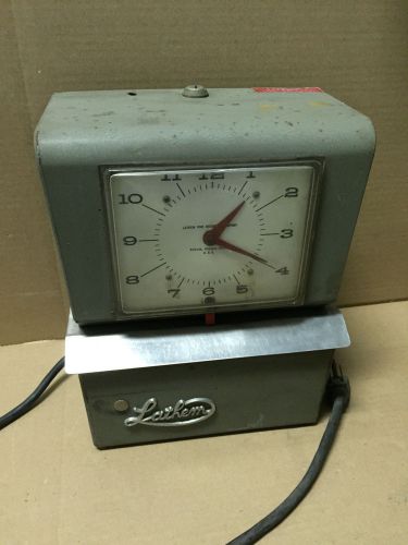 Lathem Time Clock Industrial Card Recorder Vintage Inv # 2