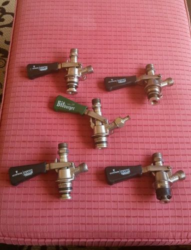 Lot of 5 Micro Matic &#034;U&#034; System (Guinness/Harp &amp; Bitburger) Beer Keg Couplers