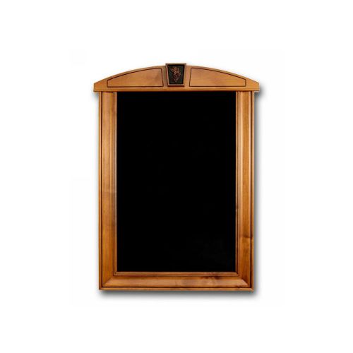Chalkboard with Grapes Hand Carved Solid Alder Wood Dark Spice Finish