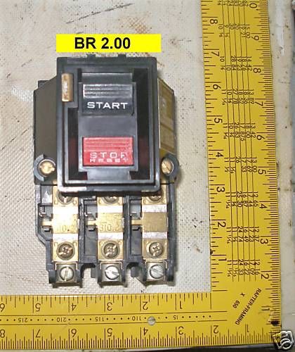 &#034;square d&#034; circuit breaker / manual mtr start (br 2.00) for sale
