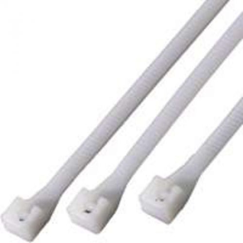 200Pk Double Lock Cable Tie Assortment, Nylon, White GB-GARDNER BENDER 10098NL