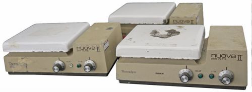 Lot of 3 thermolyne sp18425 nuova ii lab magnetic stirrer mixer hot plate parts for sale