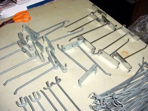 75 pegboard hooks assortment hangers holders metal hardware shelf shelving