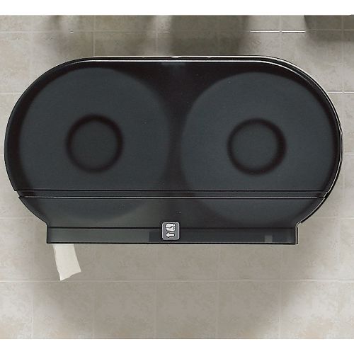 Jumbo twin-roll plastic toilet tissue dispenser - 20.25&#034; x 5.66&#034; x 11.75&#034; for sale