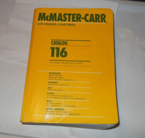 Used McMaster Carr Catalog 116