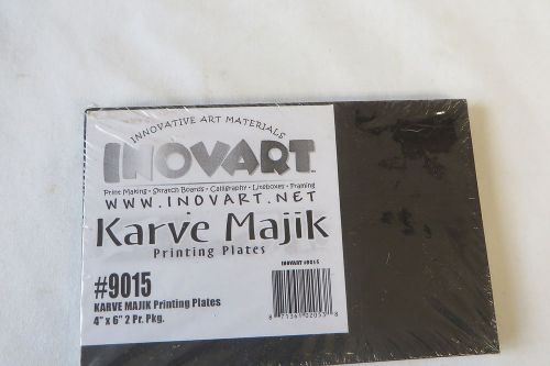 Karve Majik Printing Plates 4&#034; X 6&#034; #9015 2 per Pack Calligraphy Framing