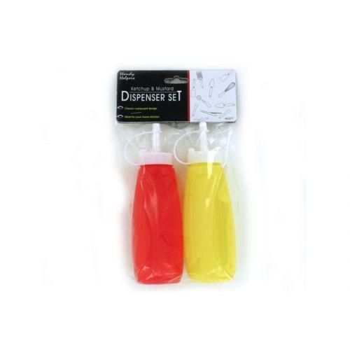 Ketchup and mustard dispenser set handy helpers for sale