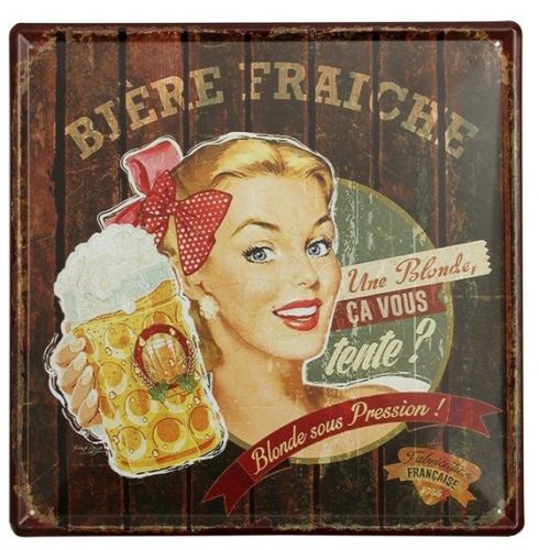 Beer Tin Sign Vintage Metal Plaque Poster Bar Pub Home Wall Decor