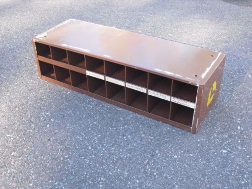 Nice lyon van/shop/contractor/garage nut-bolt-hardware 16 bin heavy duty cabinet for sale