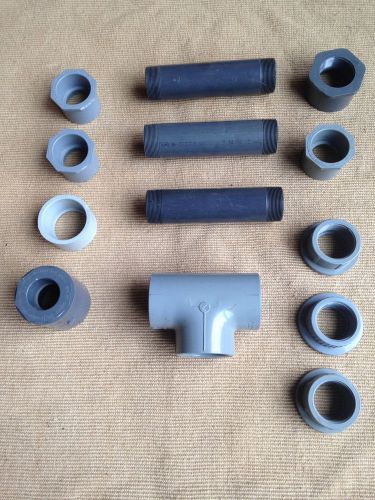 LOT OF 13- SCH80  PVC I Fittings 2&#034;, 2 1/2&#034;, 3&#034; - NEW!