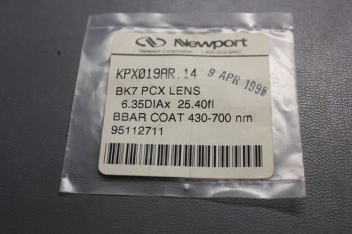 NEW NEWPORT BK7 PLANO CONVEX LENS KPX019AR.14   (S19-2-153A)
