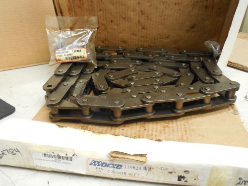 Morse roller chain 119824 c2030hr w/ connecting link 120966 for sale