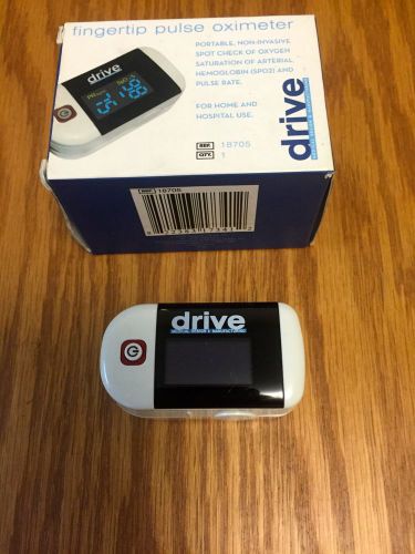 Drive Medical Clip Style Fingertip Pulse Oximeter w/ Dual View LCD, 18705