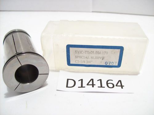 New techniks-syic straight sealed coolant collet  1-1/4&#034; od  3/4&#034; id  d14164 for sale