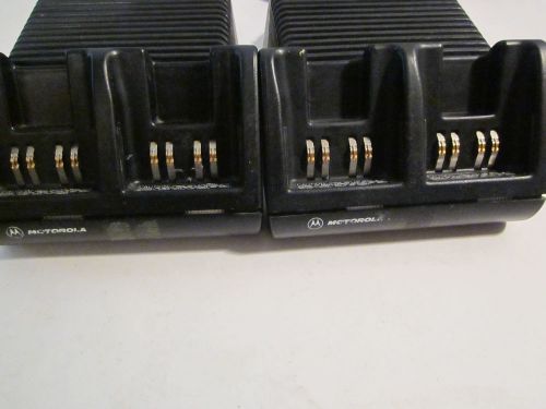 Motorola NTN751OC Battery Chargers Model AA16742 Pair of Dual Chargers onePrice!