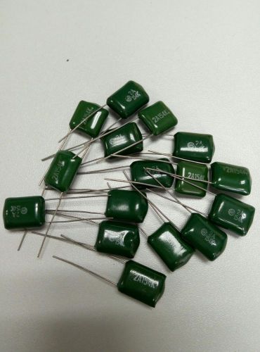 100pcs Polyester Film Metal Foil Capacitor 0.15uF 100VDC +/-10% 111