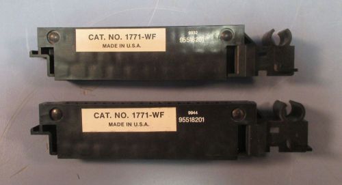 Lot of 2 Allen Bradley 1771-WF Swing Arm Terminal Strips Used