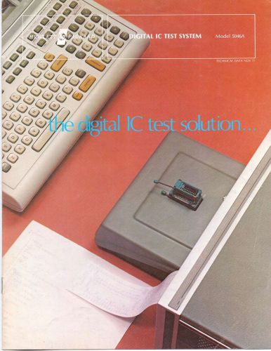 HP Digital IC Test System 5046A Technical Data (November 1977)