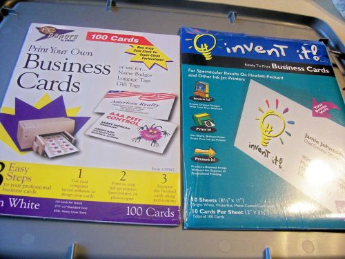 Pc papers by ampad for making 100 business cards + invent it by hammermills pape for sale