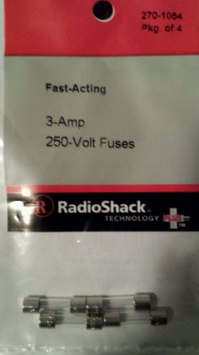 Radioshack Fast Acting 3-Amp 250-Volt Fuses (270-1054)
