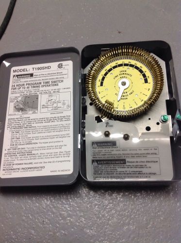 INTERMATIC T-1905 Program Time Switch 20A 125-480V 1/2 HP