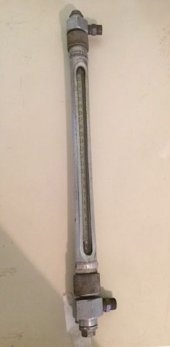 Vintage Fischer &amp; Porter Precision Rotameter Tube Sight Glass, 17&#034;, Steampunk