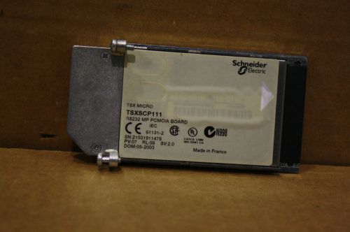 SCHNEIDER TSXSCP111 TSX MICRO RS232 MP PCMCIA MEMORY CARD